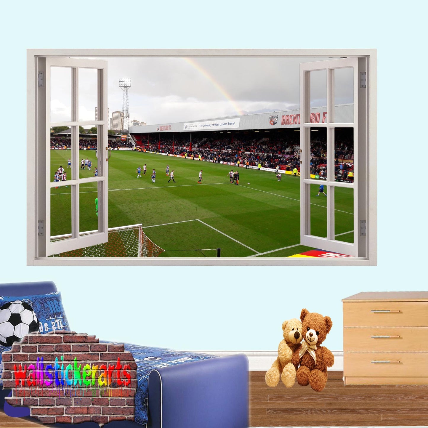 BRENTFORD GRIFFIN PARK FOOTBALL STADIUM WALL STICKER MURAL DECAL