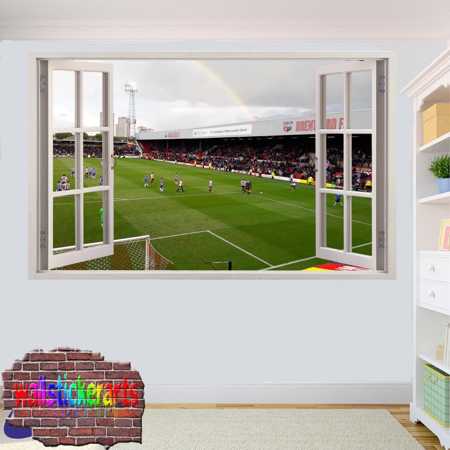 BRENTFORD GRIFFIN PARK FOOTBALL STADIUM WALL STICKER MURAL DECAL