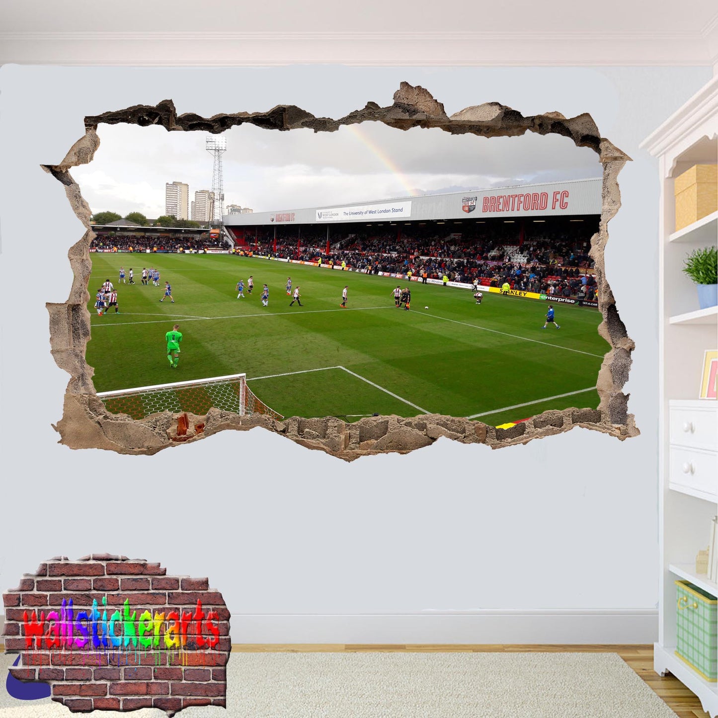 BRENTFORD GRIFFIN PARK FOOTBALL WALL STICKER