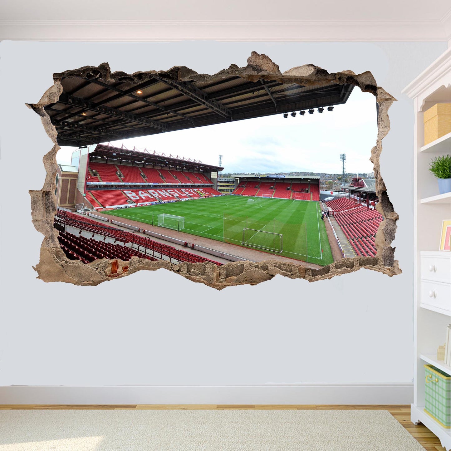 BARNSLEY FOOTBALL STADIUM WALL STICKER MURAL DECAL