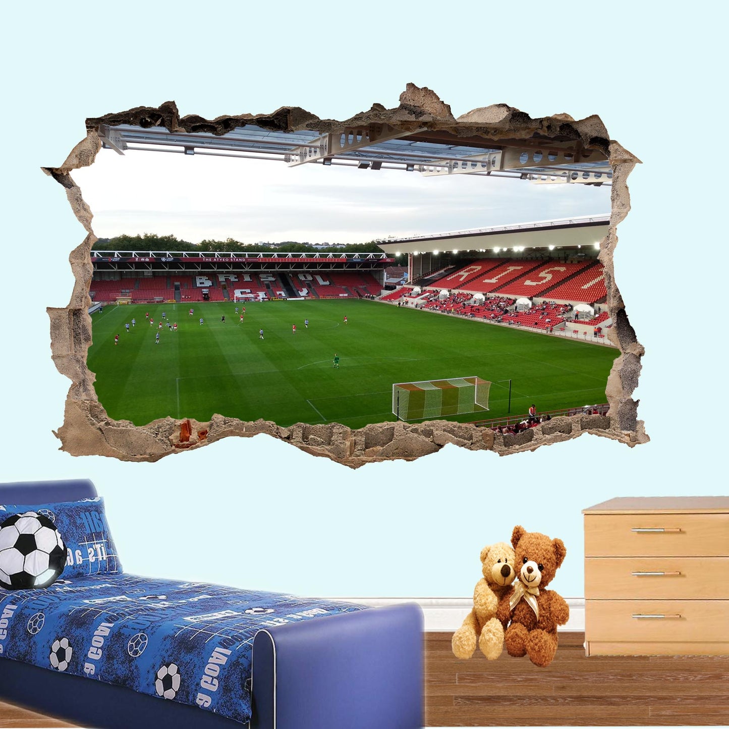 BRISTOL CITY ASHTON GATE FOOTBALL STADIUM WALL STICKER