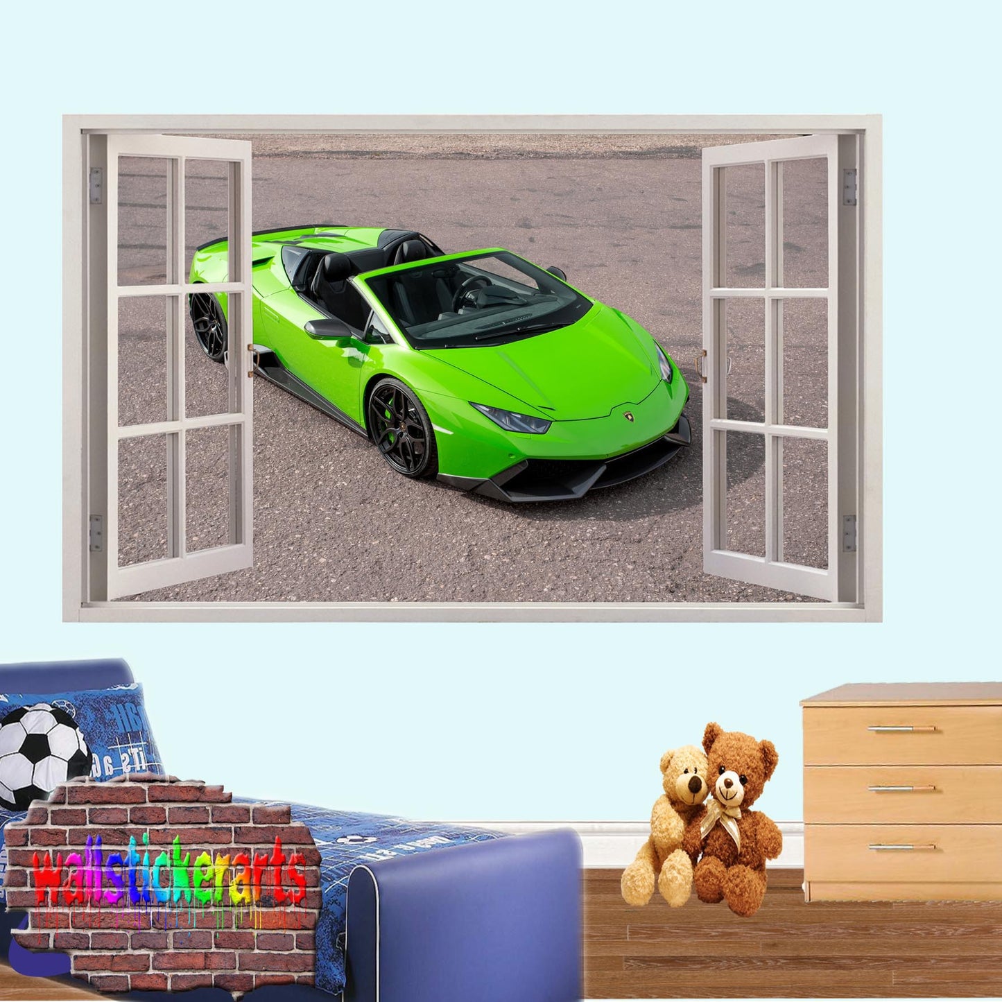 LAMBORGHINI CABRIOLET WALL STICKER mural decal poster