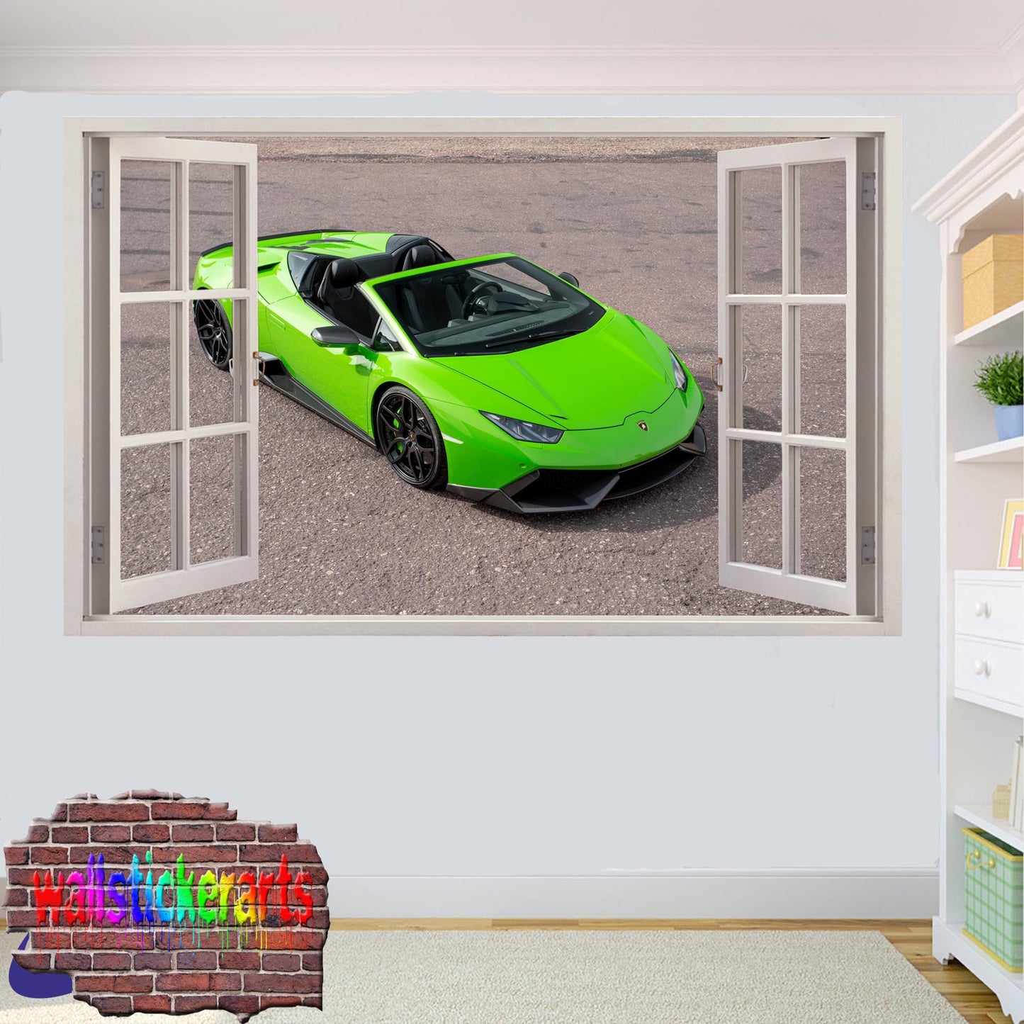 LAMBORGHINI CABRIOLET WALL STICKER mural decal poster