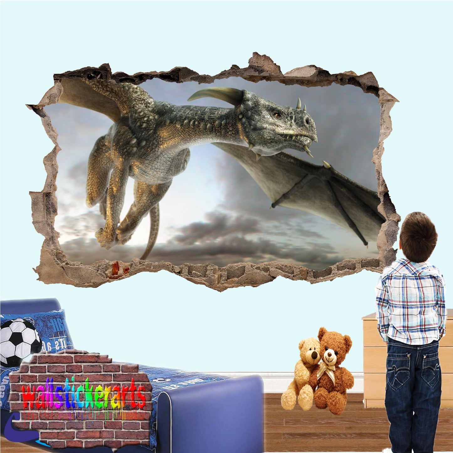 Huge Dragon Wall Sticker poster mural