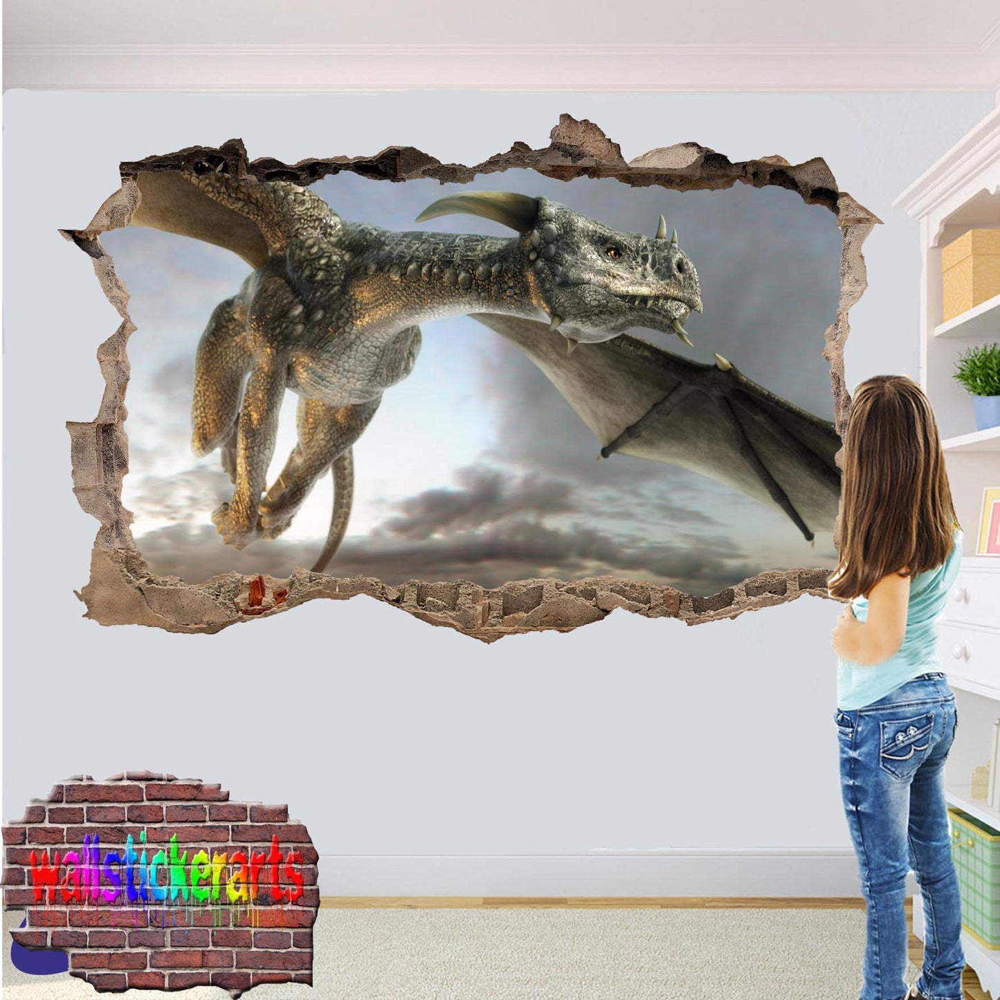 Huge Dragon Wall Sticker poster mural
