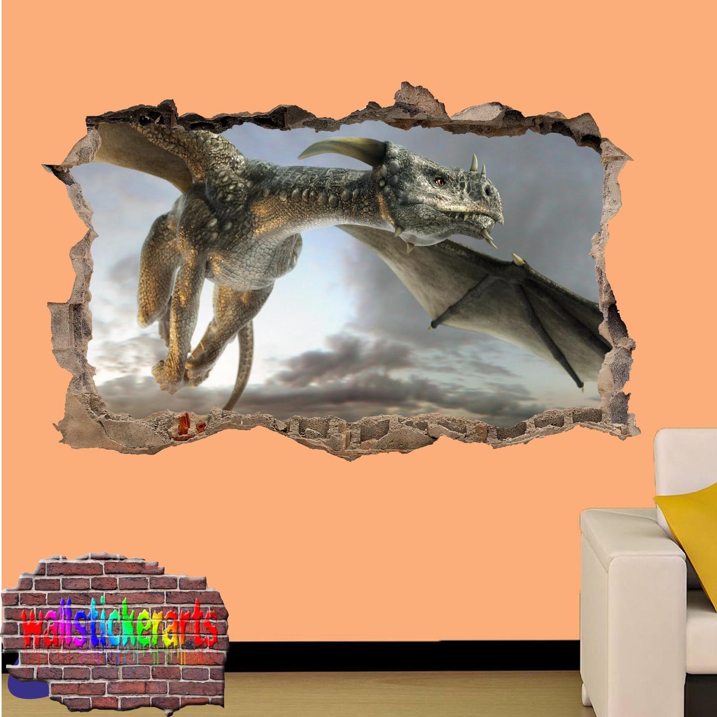 Huge Dragon Wall Sticker poster mural