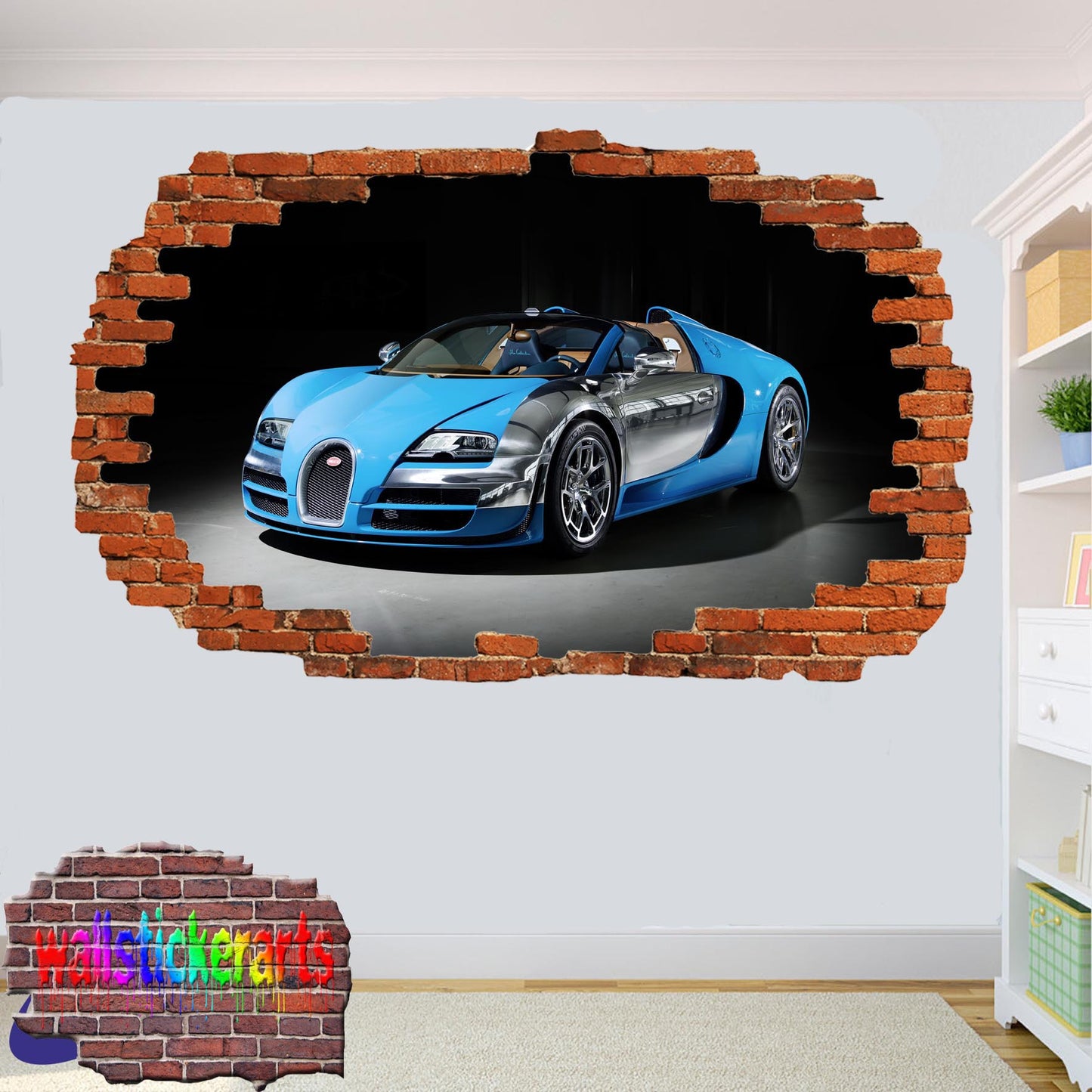 BUGATTI VEYRON WALL STICKER mural decal poster