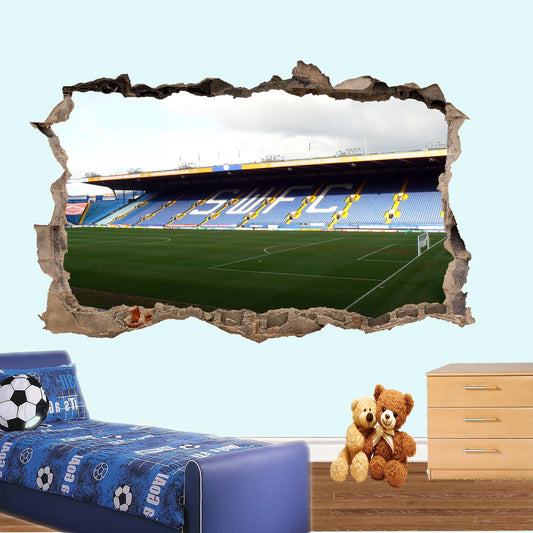 SHEFFIELD WEDNESDAY HILLSBOROUGH FOOTBALL STADIUM WALL STICKER