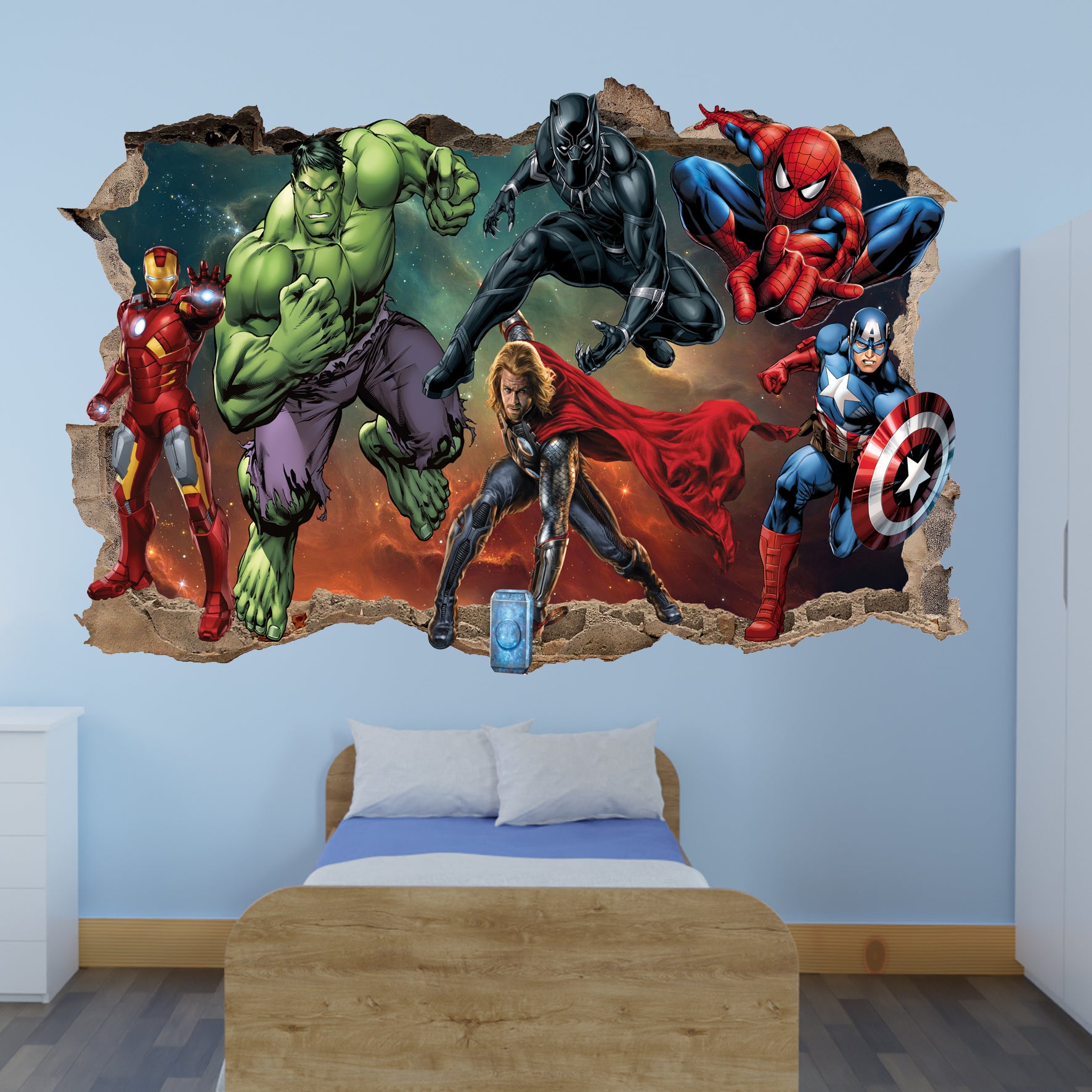 marvel avengers wall art poster sticker