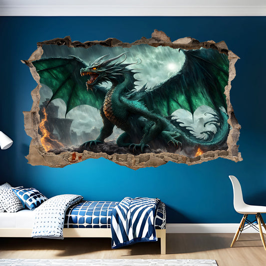 Mythical Dragon Decal Poster Self-adhesive Wall Sticker