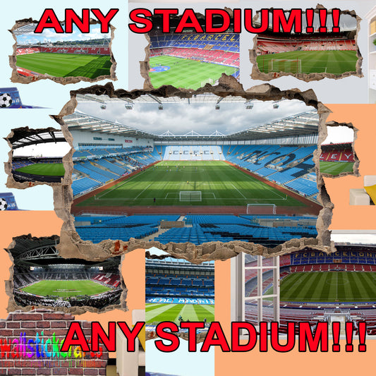 Any Football Stadium Custom Personalised Wall Sticker Mural Decal Room Office Home Decor