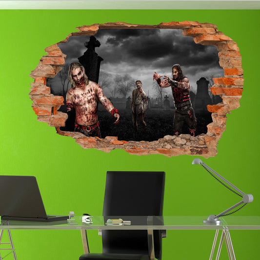 zombi apocalypse wall sticker decal mural poster