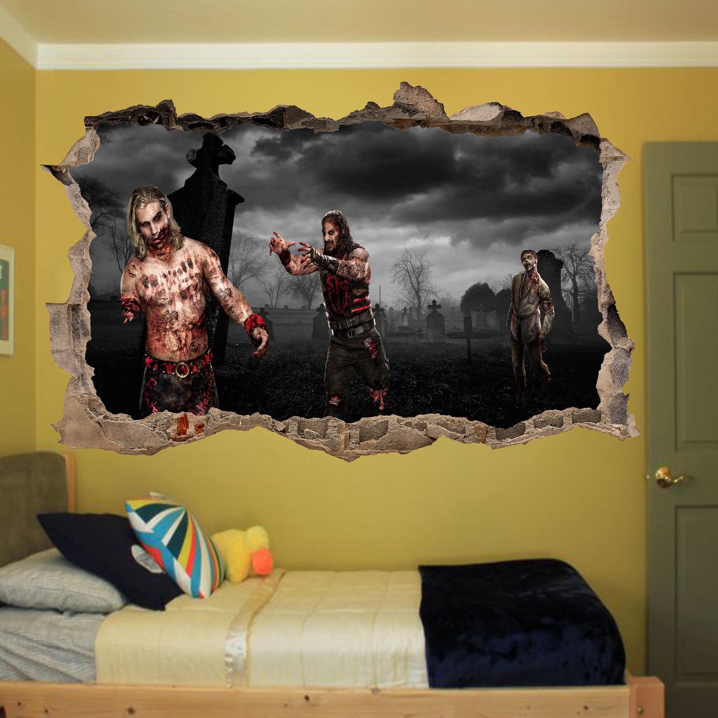 zombi apocalypse wall sticker decal mural poster