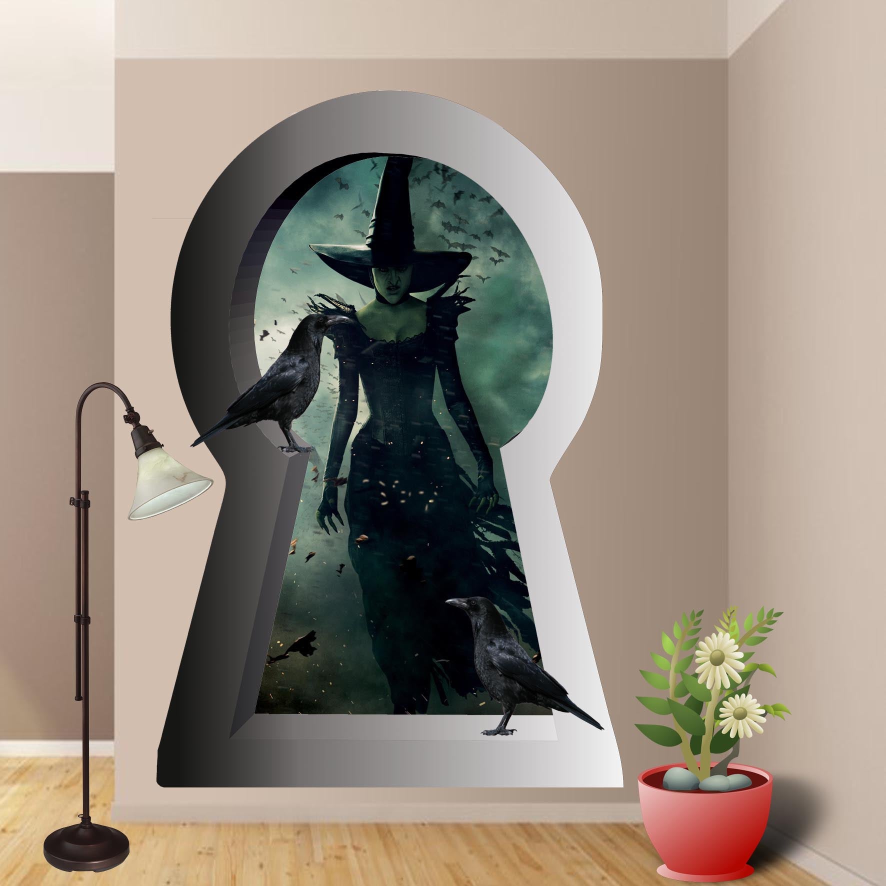 Witch Wall Art Sticker Decal Mural Poster
