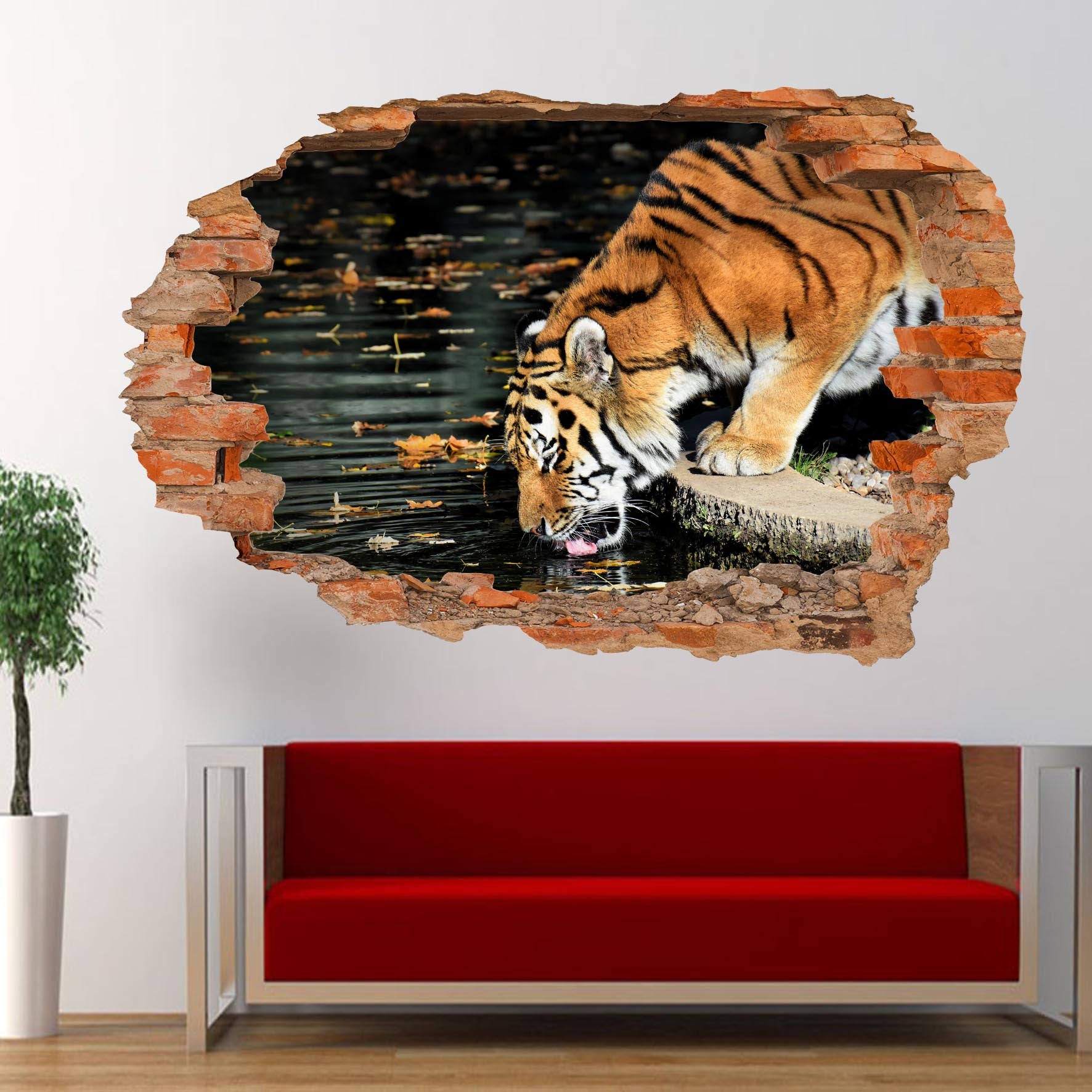 Bengal Tiger Wall Sticker Poster Decal Mural