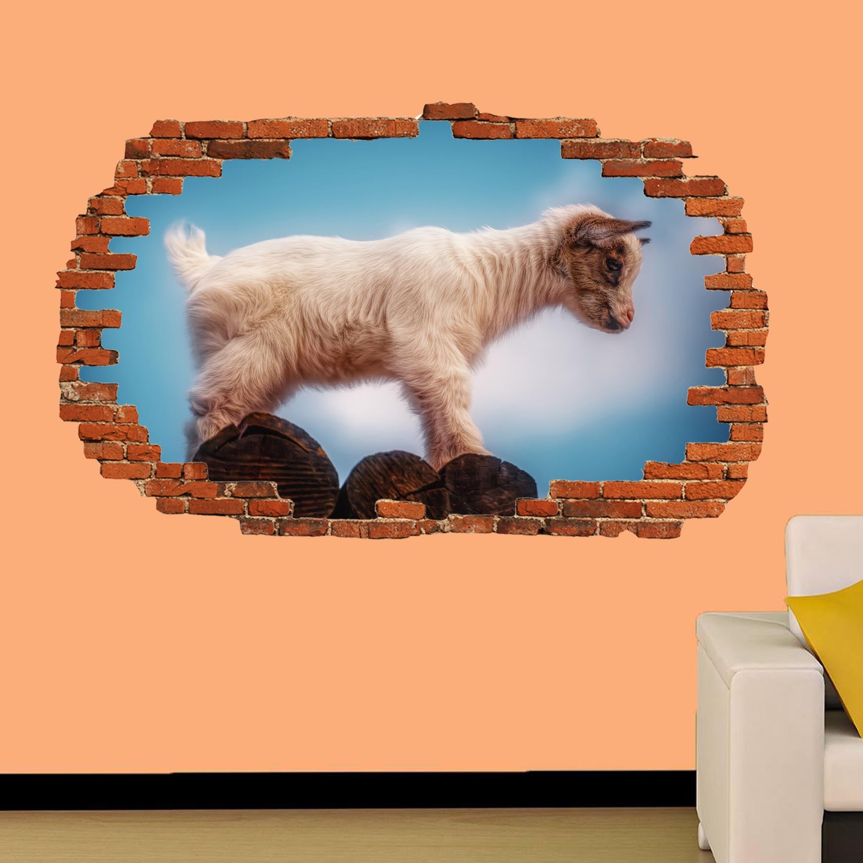 Baby Goat Wall Sticker Poster Decal Mural