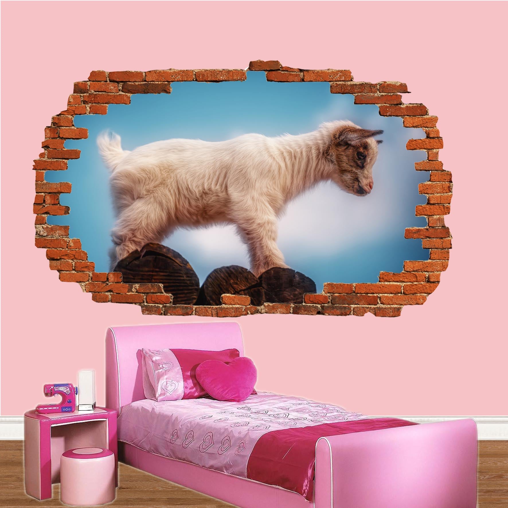 Baby Goat Wall Sticker Poster Decal Mural