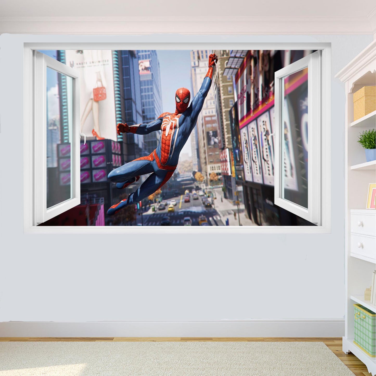 Superhero Spiderman Wall Sticker 3D Art Poster Avengers Office Nursery Home Decor Decal Mural TV8