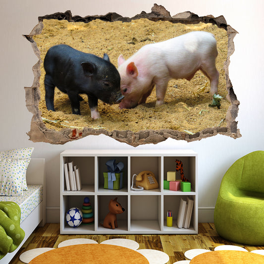 Piglets Wall Sticker Mural Decal Poster