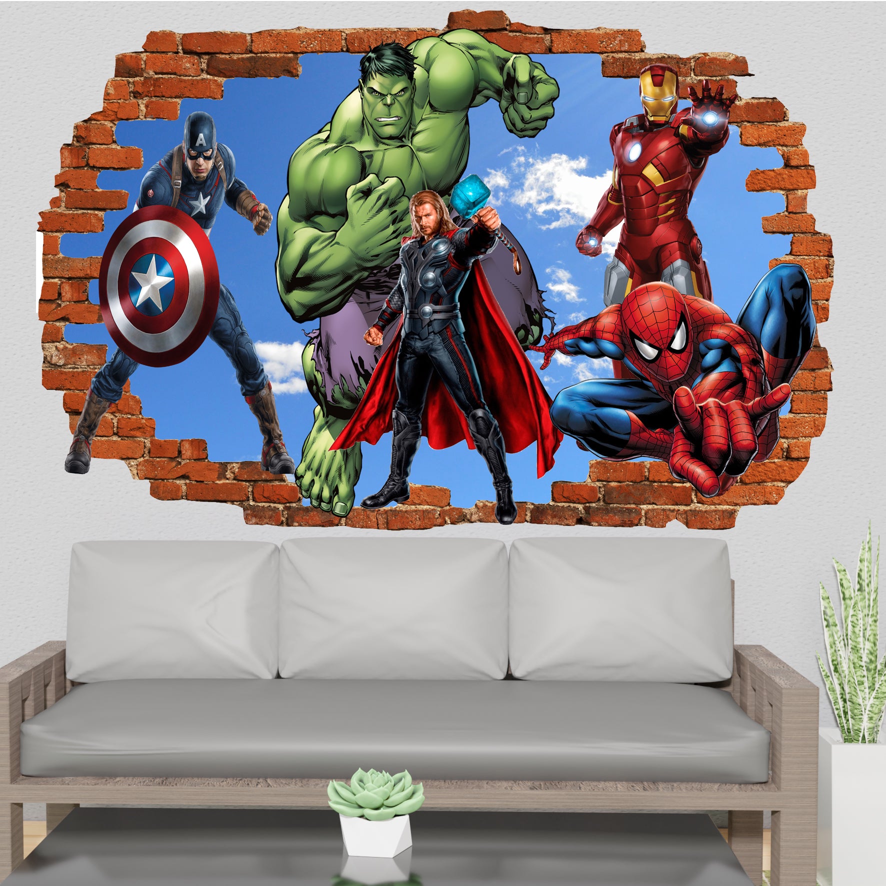 marvel avengers bedroom decor sticker