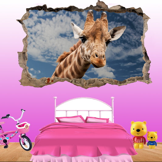 Giraffe wall sticker mural decal