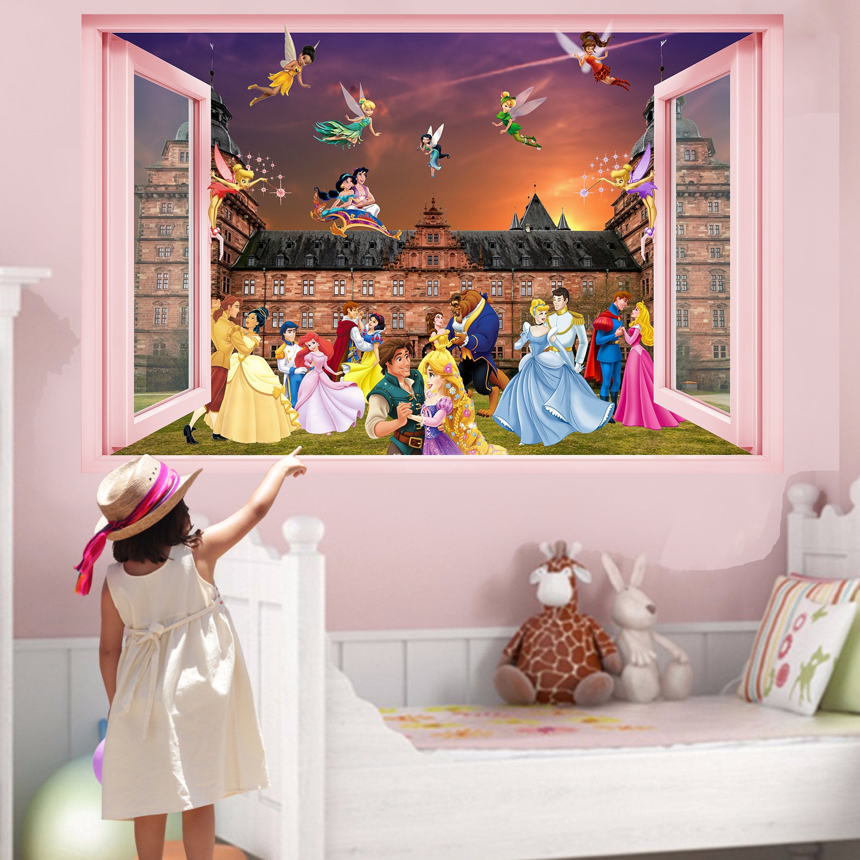 Princess wall deals stickers