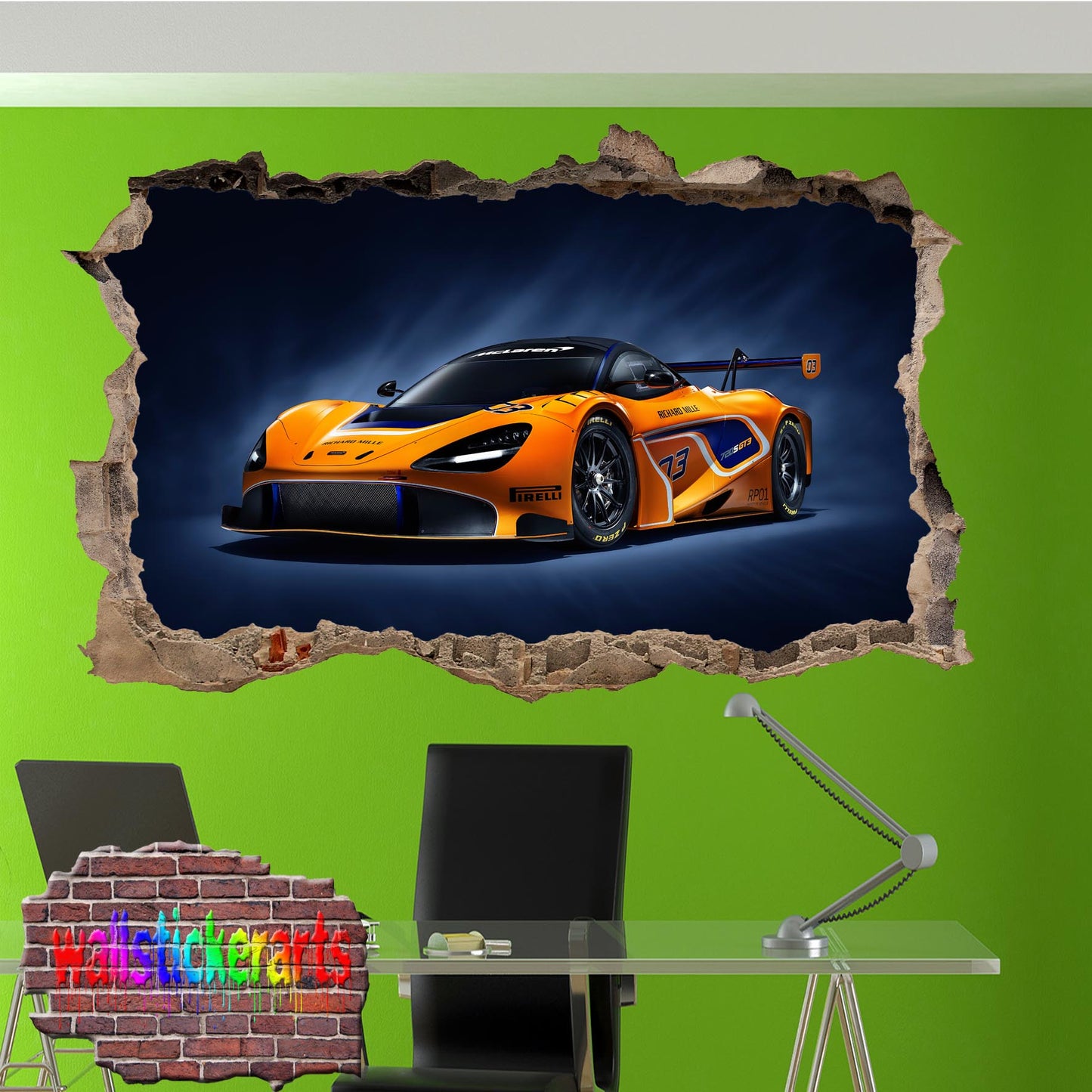 McLaren GT Wall Sticker poster mural decal