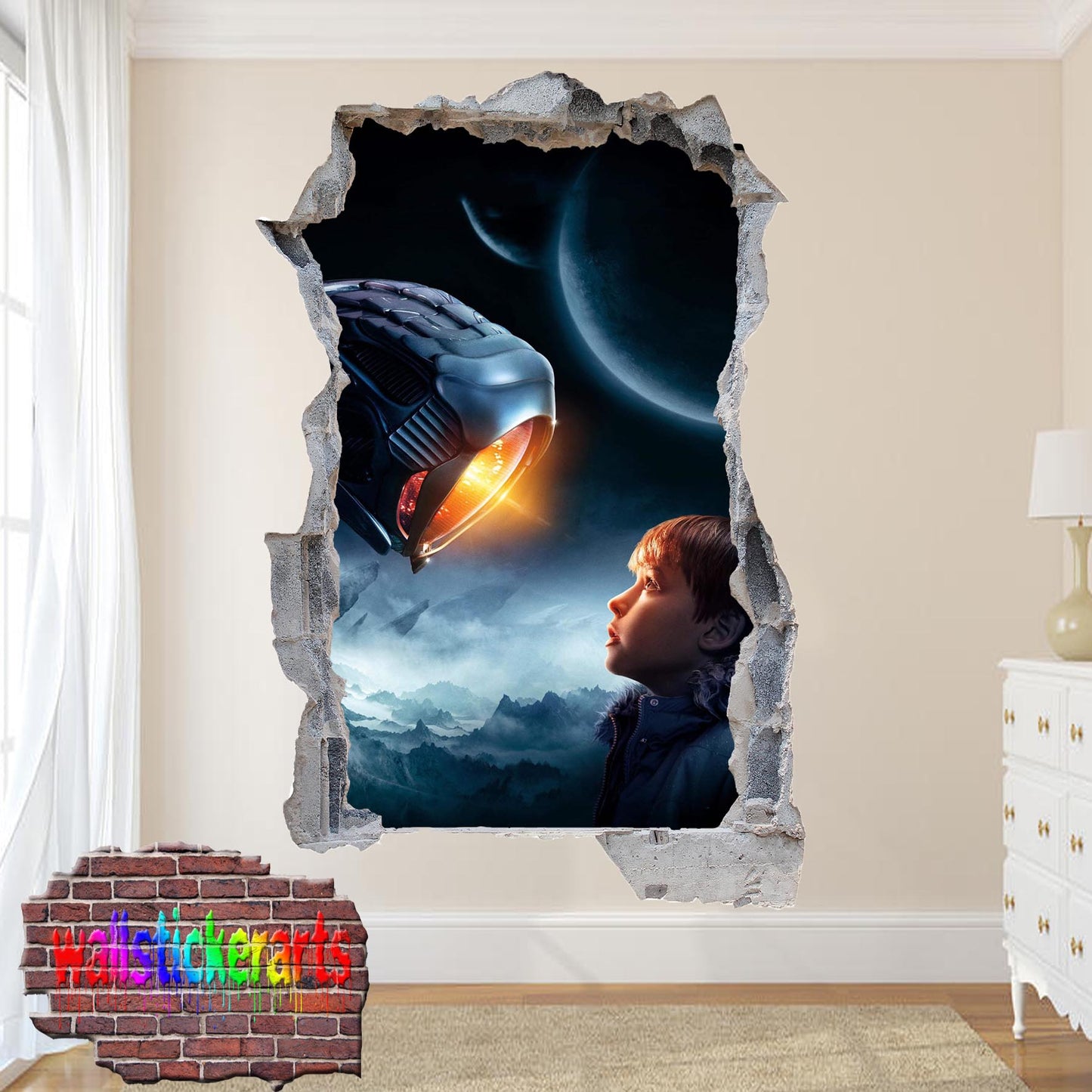 lost in space wall sticker poster mural decal