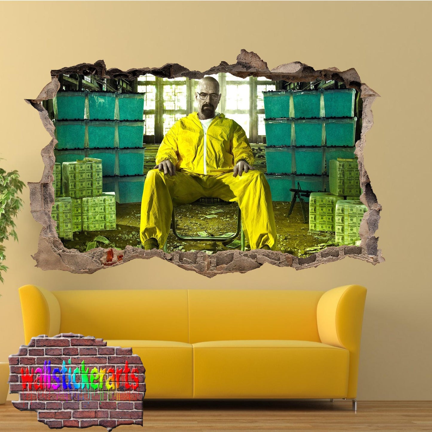 breaking bad walter white wall sticker poster mural decal