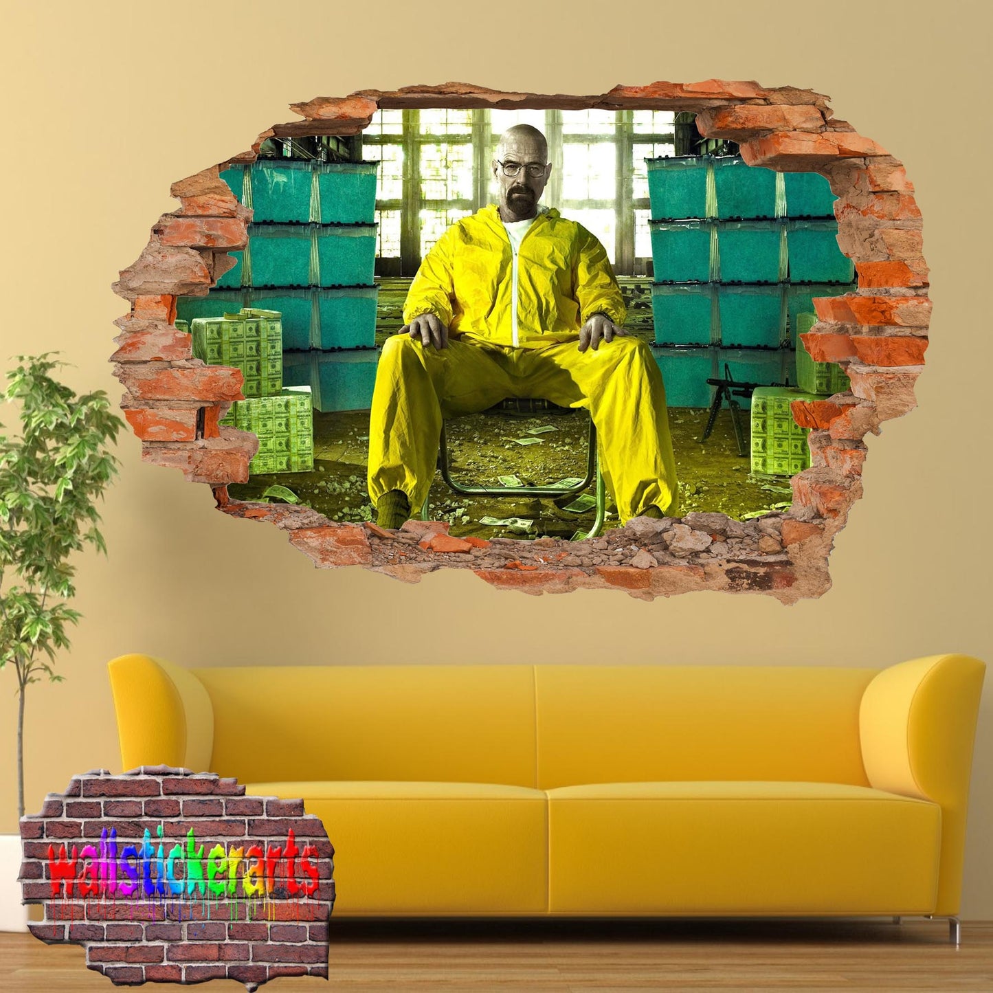 breaking bad walter white wall sticker poster mural decal