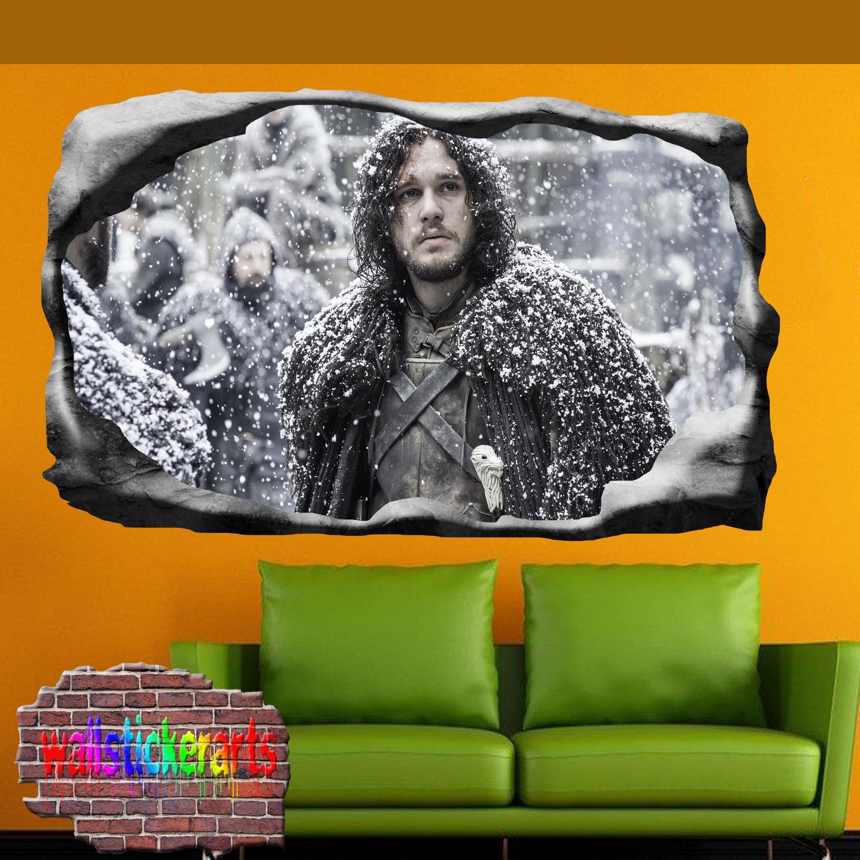 Game of Thrones Character Jon Snow wall sticker poster decal mural