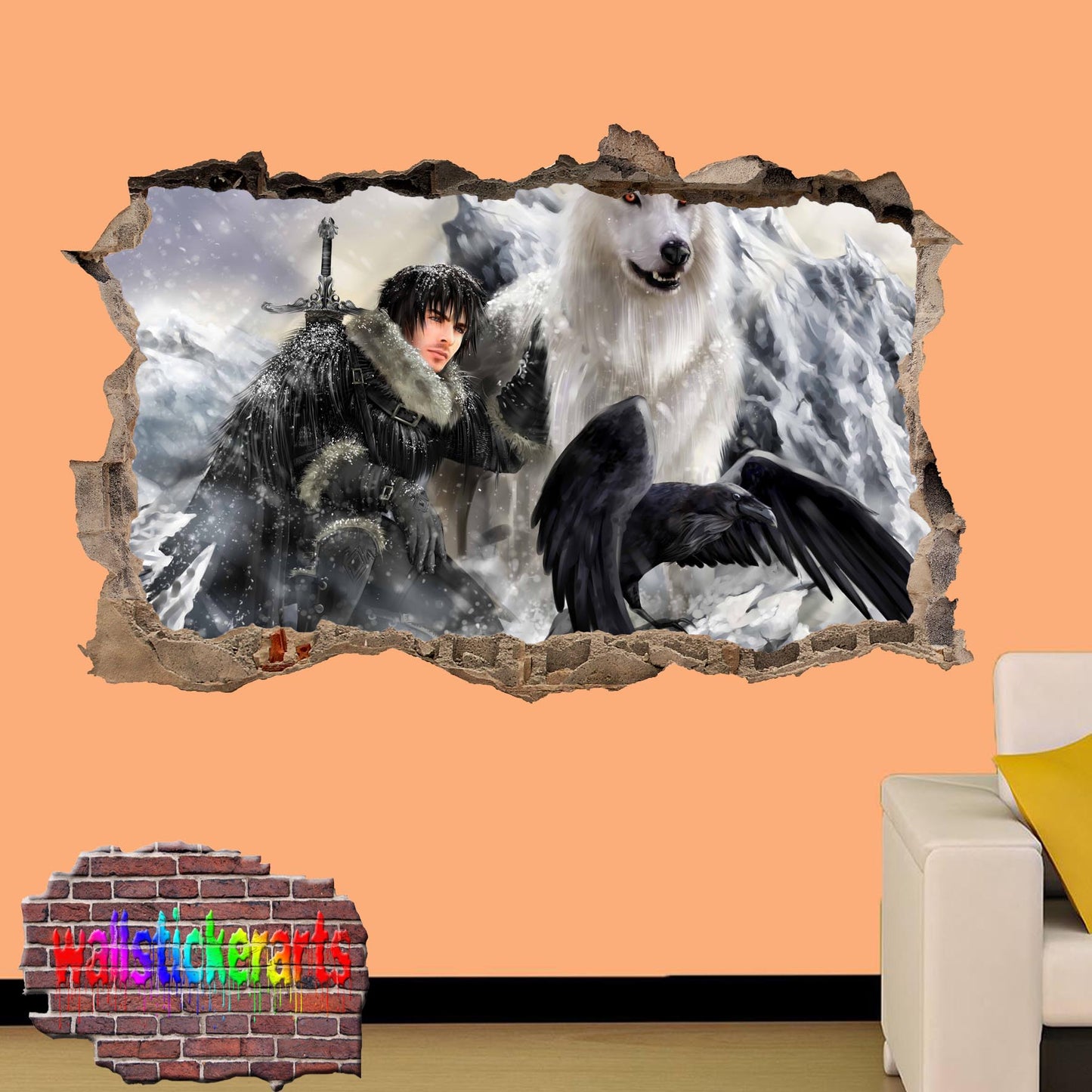 Game of Thrones Character Bran Stark wall sticker poster decal mural