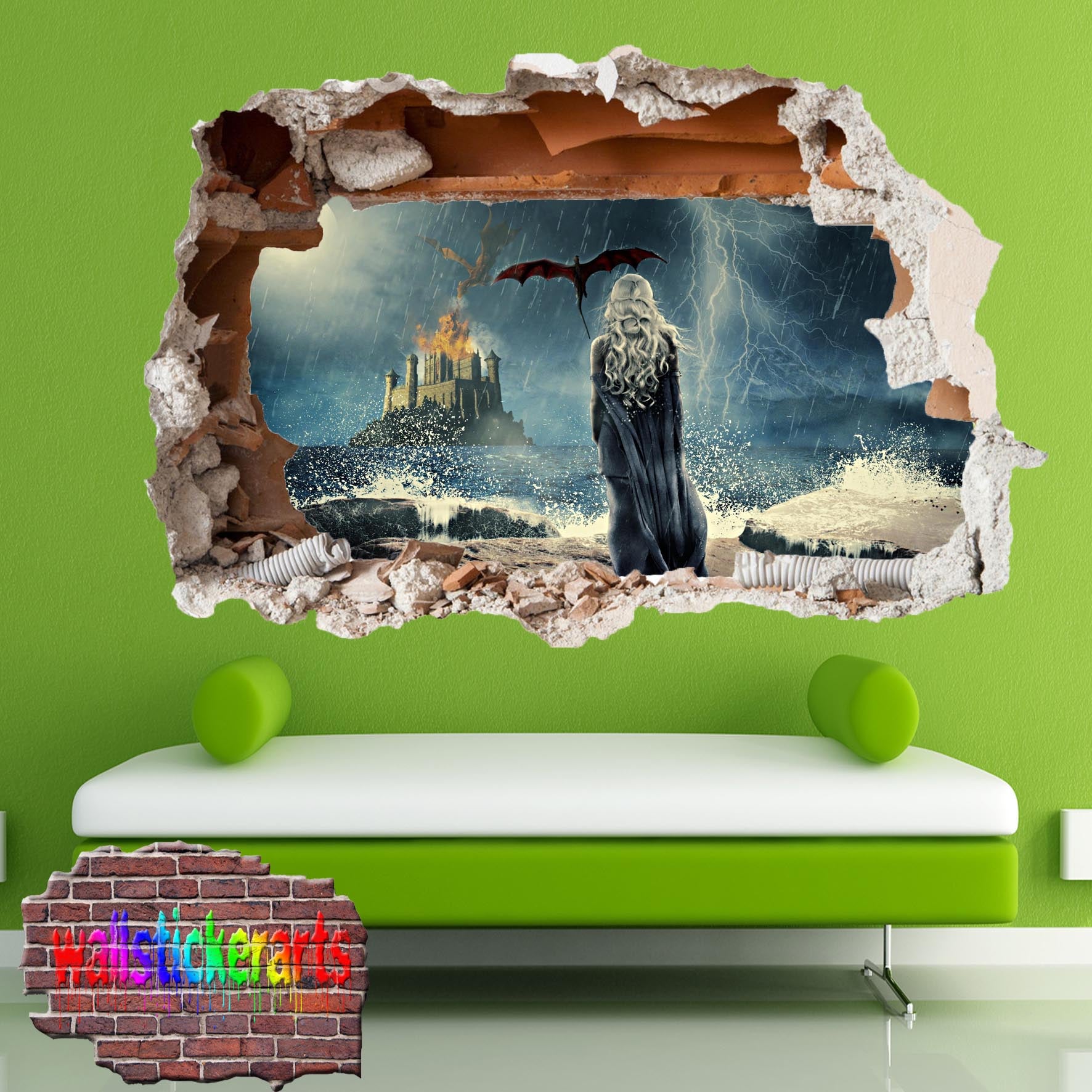 Game of Thrones Character Khaleesi wall sticker poster decal mural
