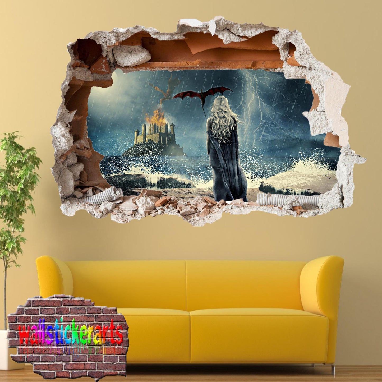 Game of Thrones Character Khaleesi wall sticker poster decal mural