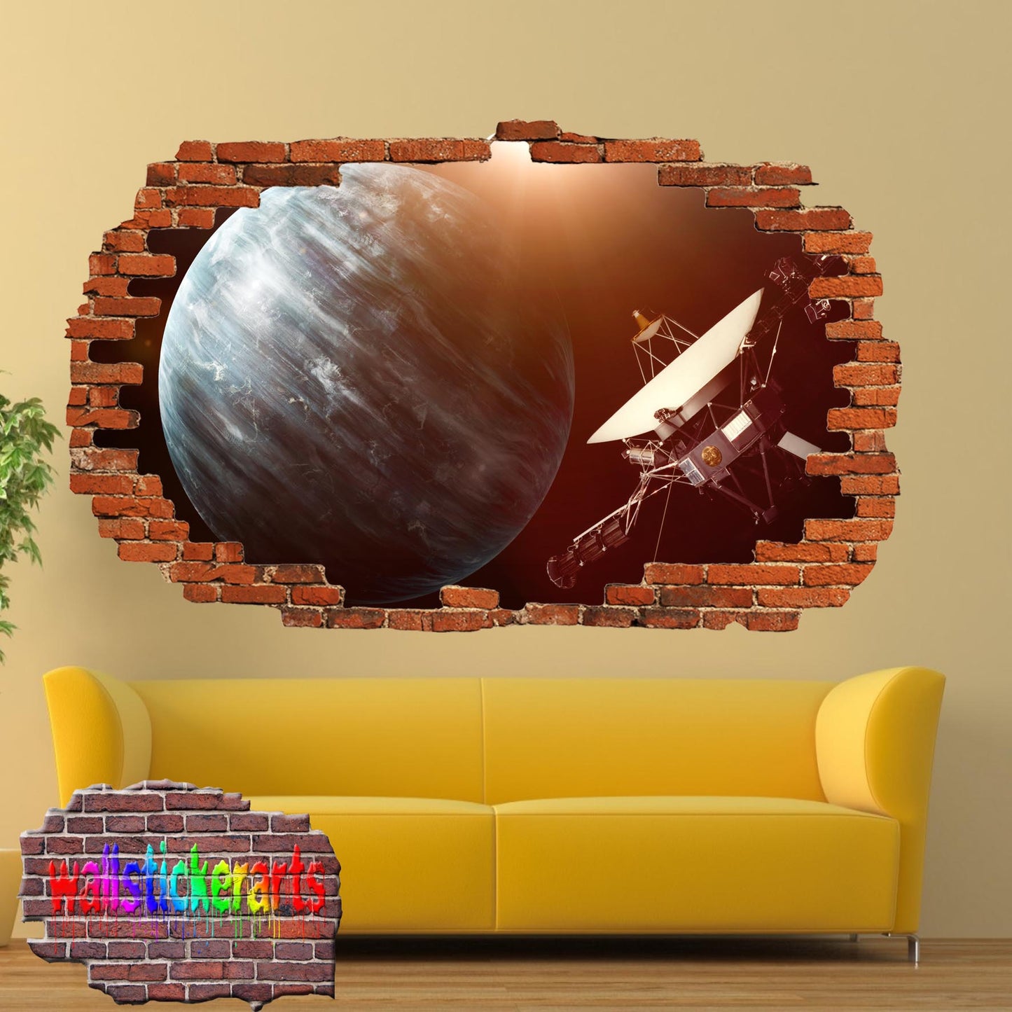 Planets Uranus Satellite Voyager Wall Sticker Poster Decal Mural