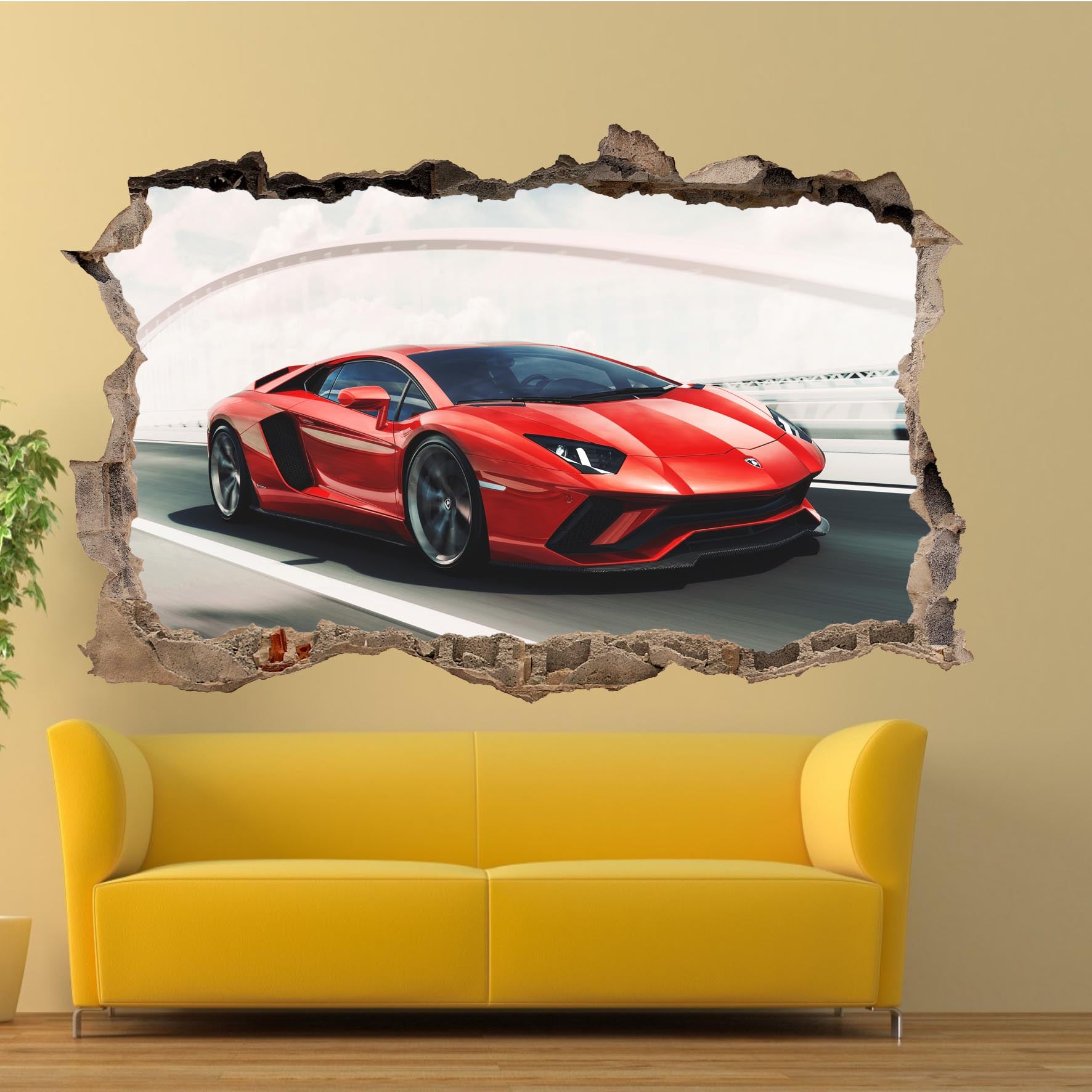 Lamborghini avendator super sports car poster wall sticker mural decal