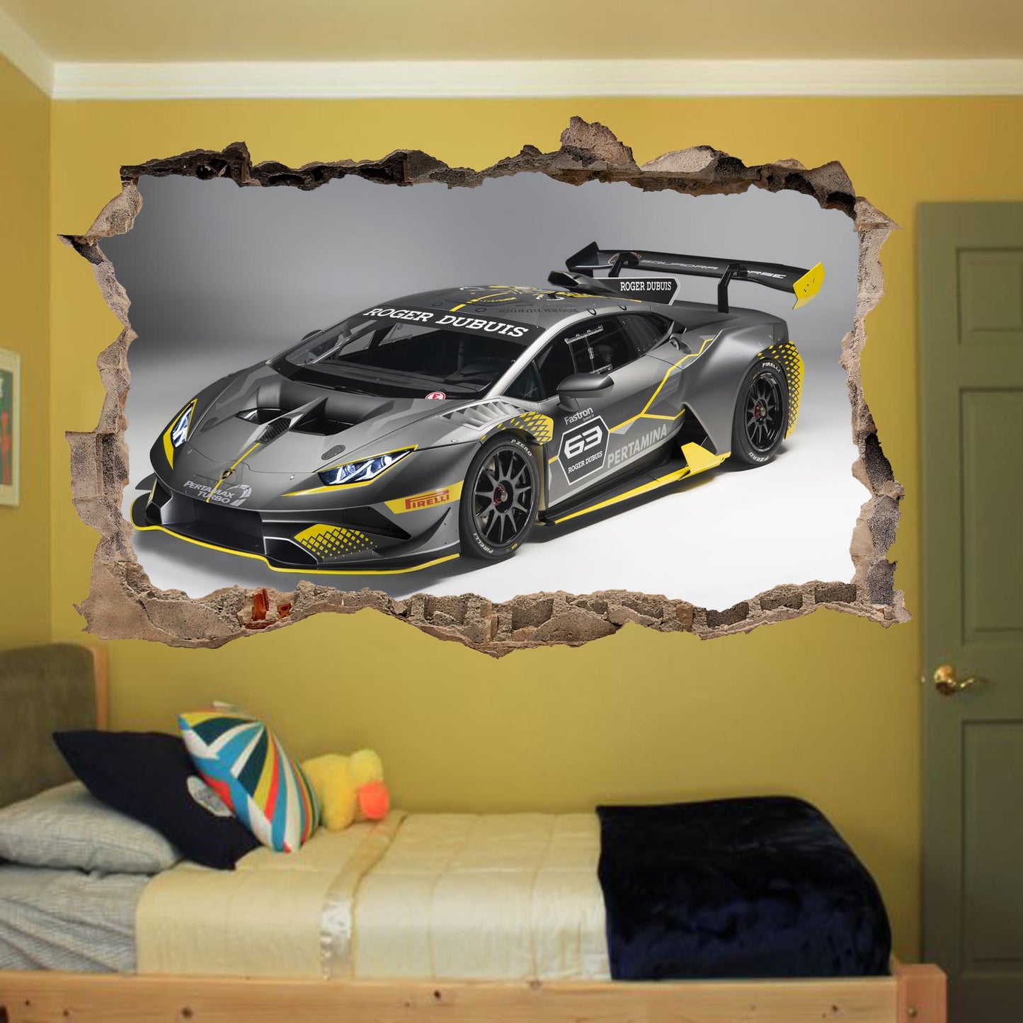 Lamborghini Racing super tuning car poster wall sticker mural decal