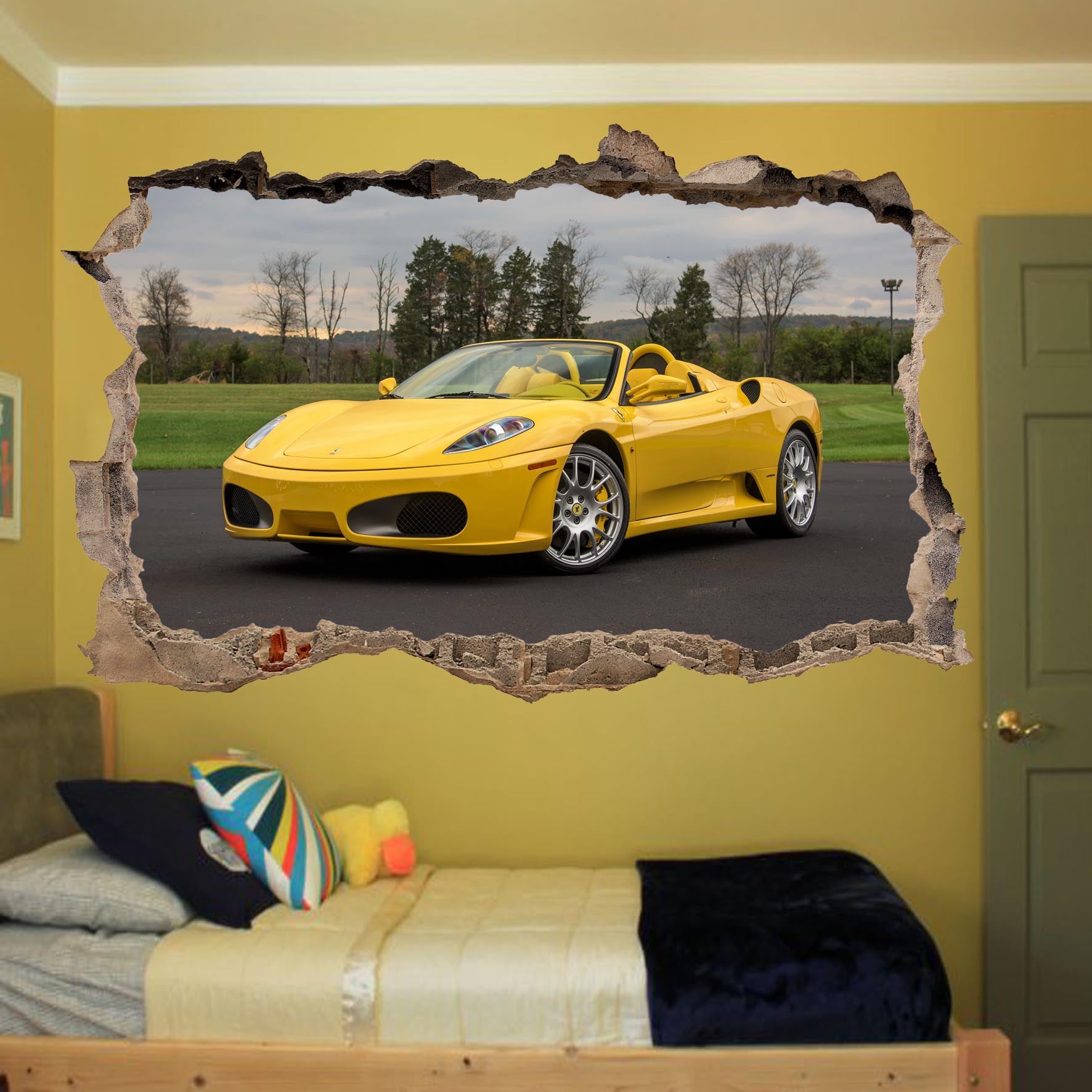 FERRARI SPIDER WALL STICKER mural decal poster