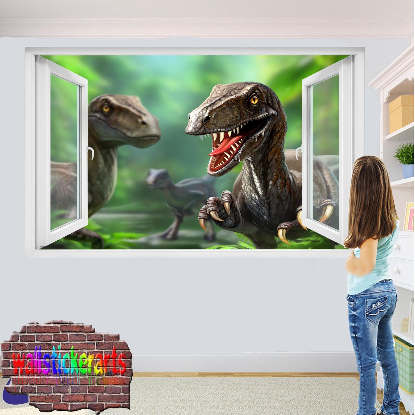 Jurassic World Dinosaurs Wall Sticker Mural Poster Decal