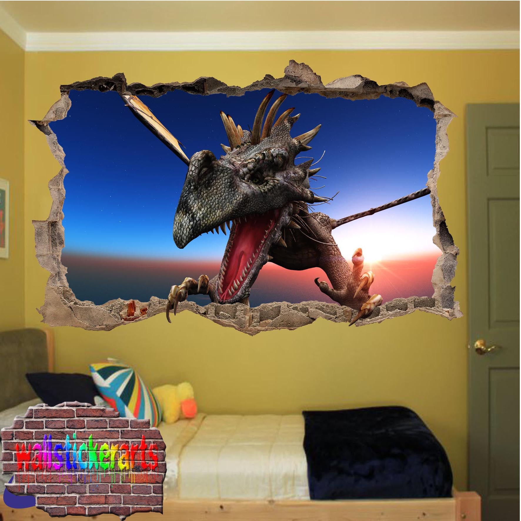 claw Dragon Wall Sticker poster mural