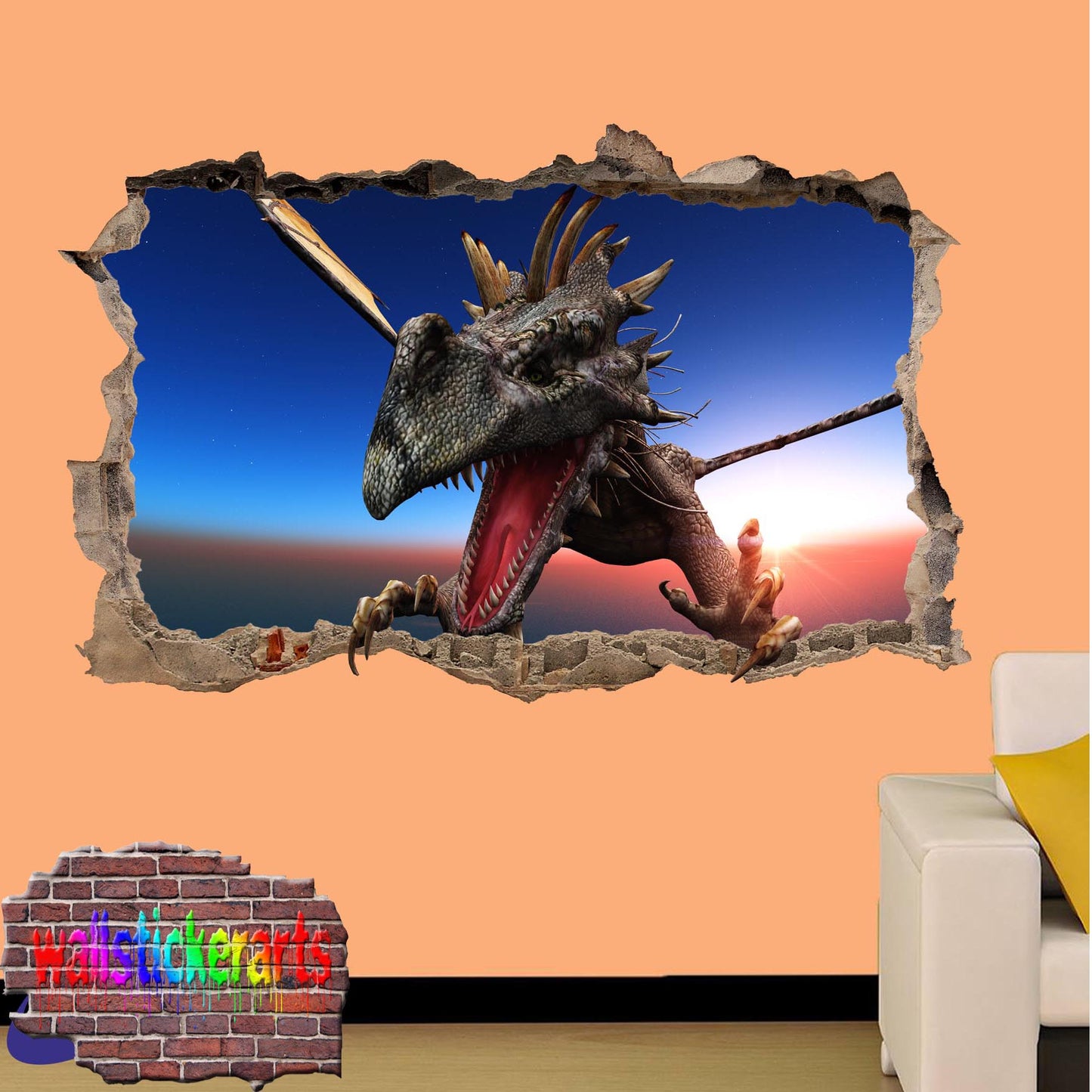 claw Dragon Wall Sticker poster mural