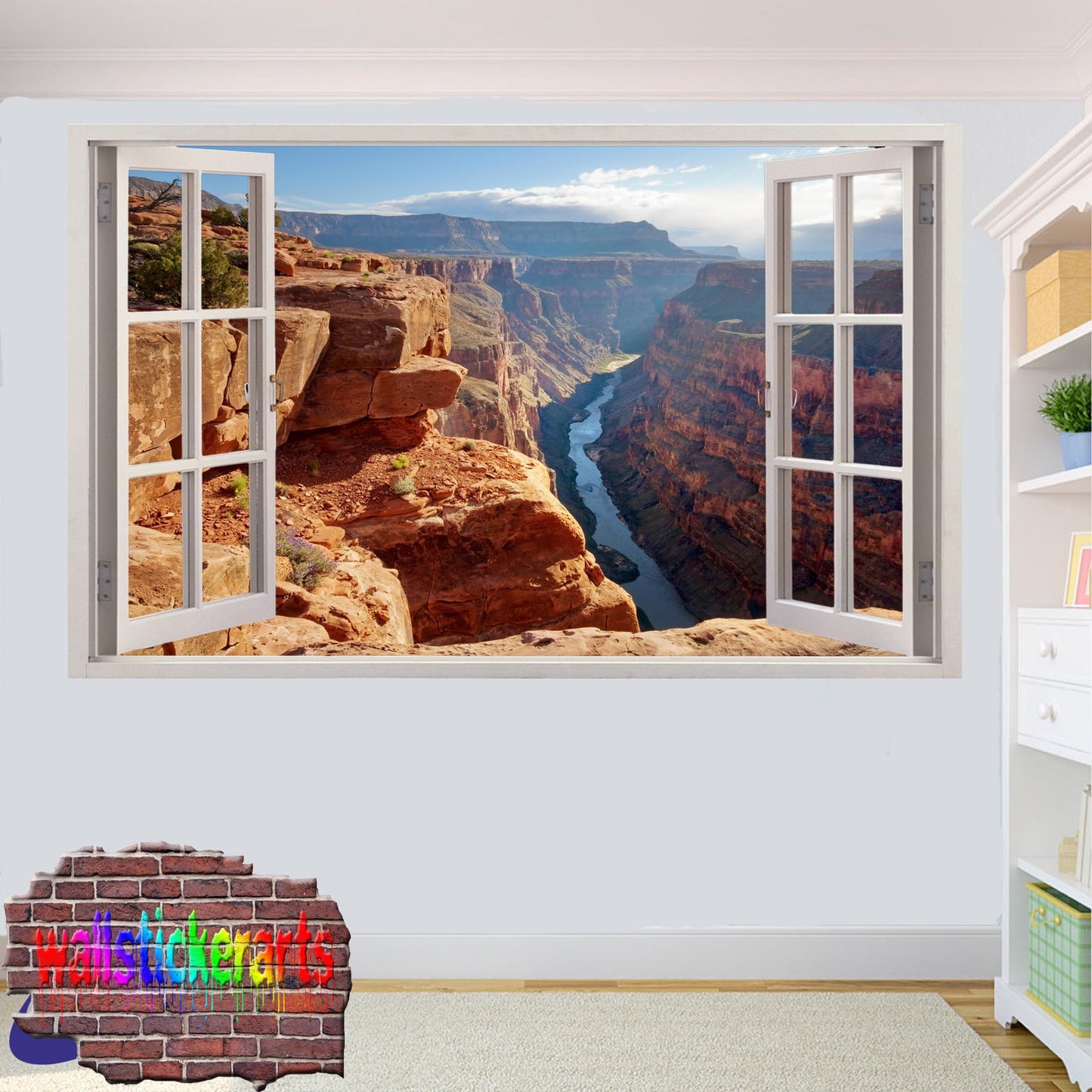 Grand Canyon Usa 3d Art Effect Wall Sticker Room Office Nursery Shop Decoration Decal Mural YD3
