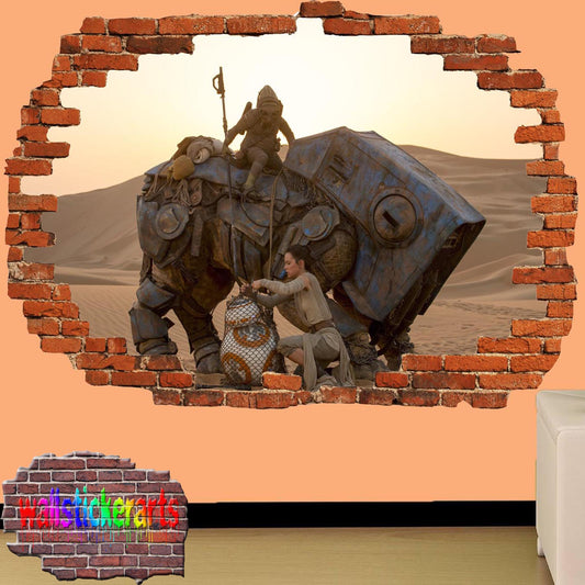 Planet Desert War Machine Star Wars Princess Wall Sticker Room Decor Decal Mural