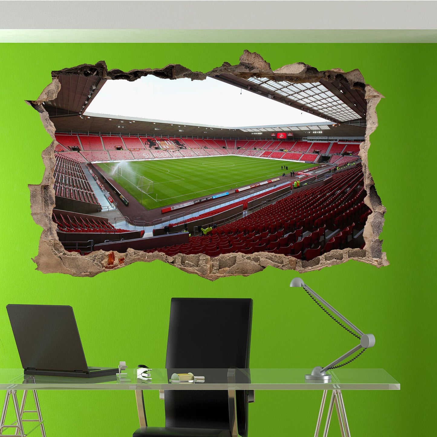 Sunderland Stadium of Light Football Stadium Wall Sticker Mural Decal 3d Effect Room Office Home Decor